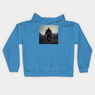 Sasquatch in Nature Kids Hoodie